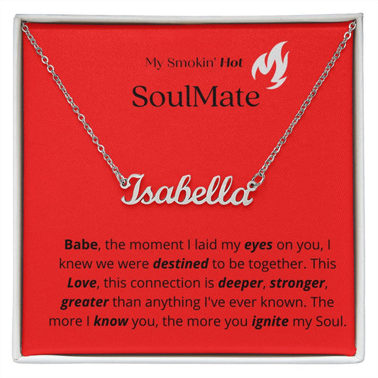 To My SoulMate | Personalized Name Necklace |
